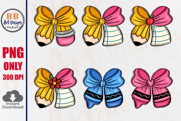Download Teacher Pencil Paper Bow PNG, Crayon Bow - Crayon Collection