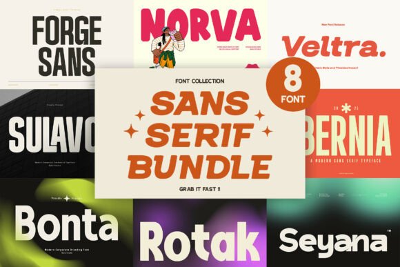Download Sans Serif Bundle Collection - Sans Collection