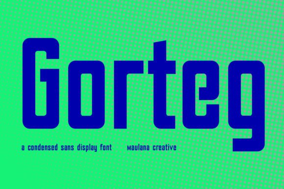 Download Gorteg Condensed Sans Display Font - Sans Collection
